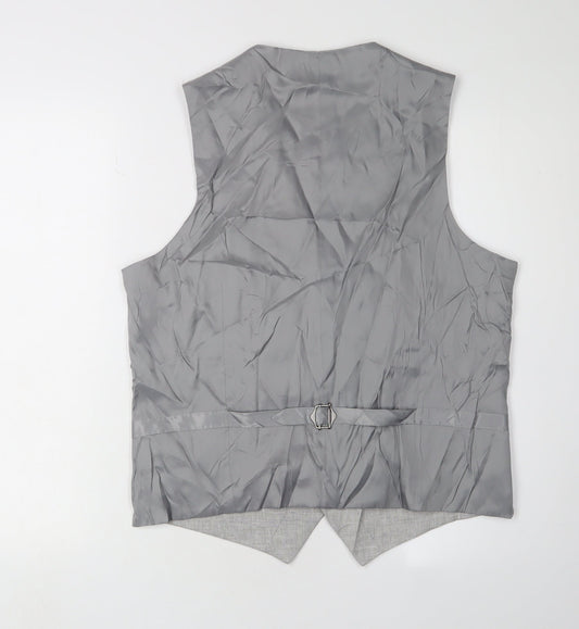 Marks and Spencer Men's Grey Suit Waistcoat Size 40R