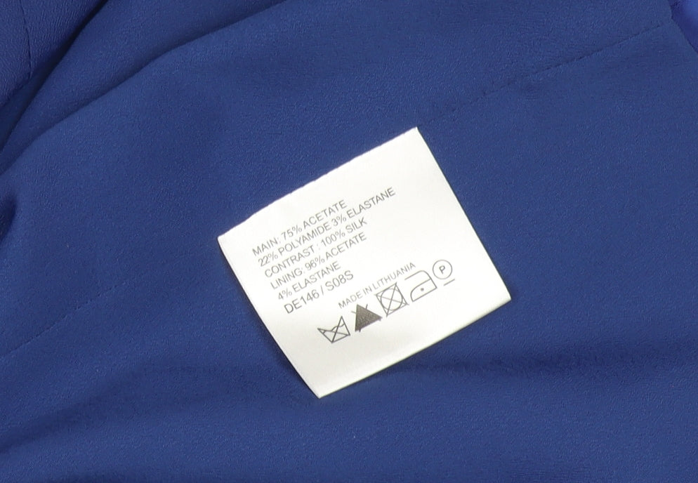 Karen Millen Women's Blue Sheath Dress, Size 12, Formal Wear