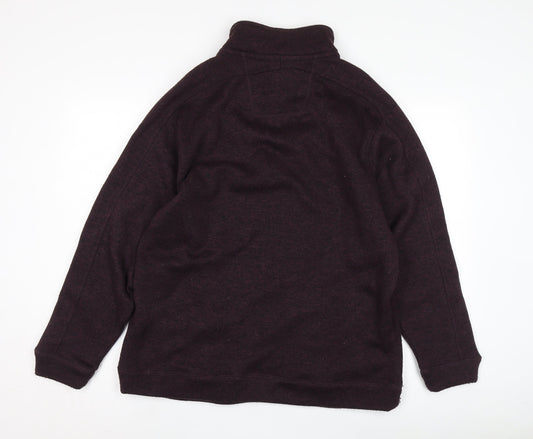 Maine New England Men's Purple 1/2 Zip Sweatshirt - Size L
