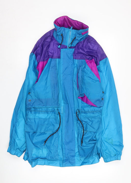 Pacino Unisex Blue Purple Windbreaker Jacket S