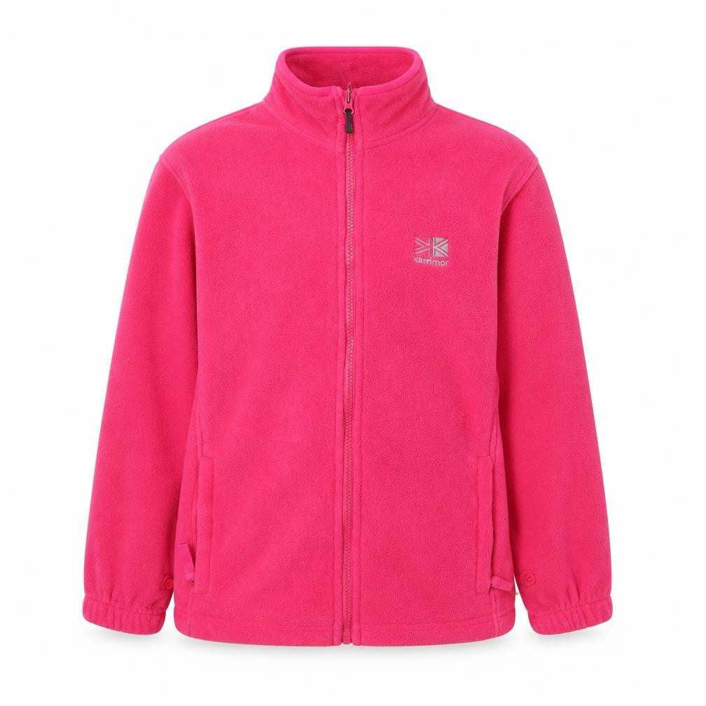 Front view of Karrimor girls’ pink fleece jacket 13 years