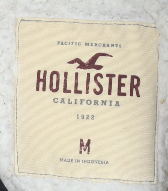 Hollister Women's Black Puffer Jacket - M, Winter Ready