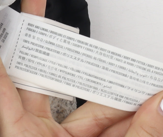 Hollister Women's Black Puffer Jacket - M, Winter Ready