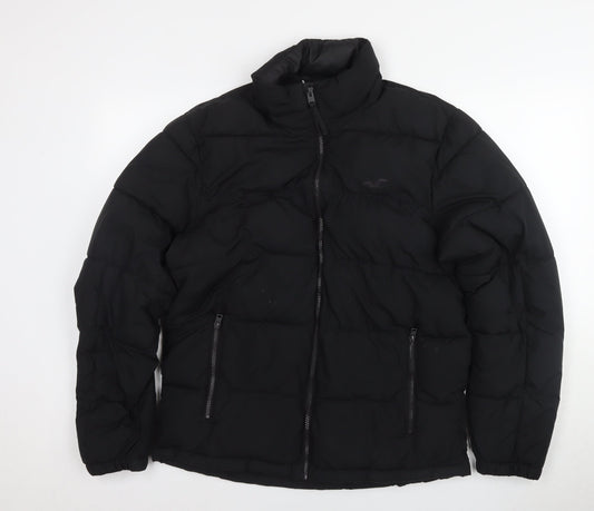 Hollister Women's Black M Puffer Jacket