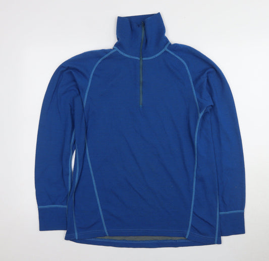 DeWalt Men's Blue 1/4 Zip Athletic Sweatshirt L