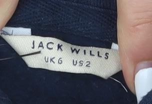 Jack Wills Women's Navy Hoodie Size 6