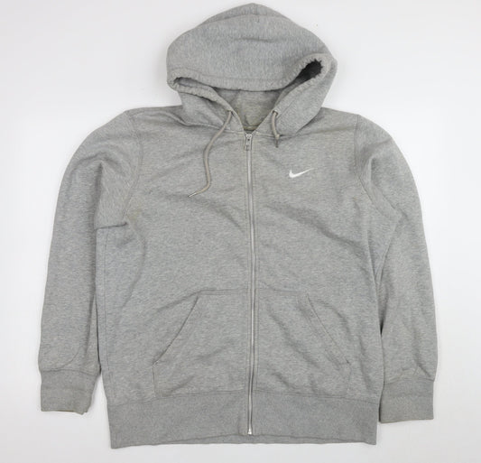 Nike Men's Grey Full Zip Hoodie 7XL