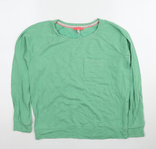 Joules Women's Green Pullover Sweatshirt UK 6