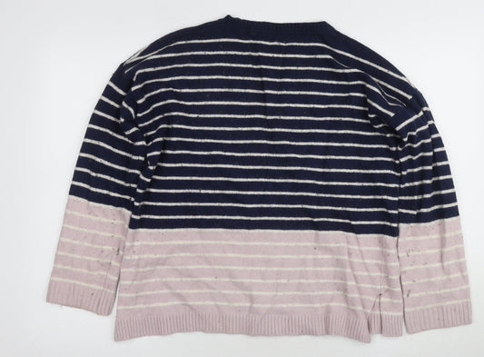 Fat Face Women's Multicoloured Striped Jumper Size 10