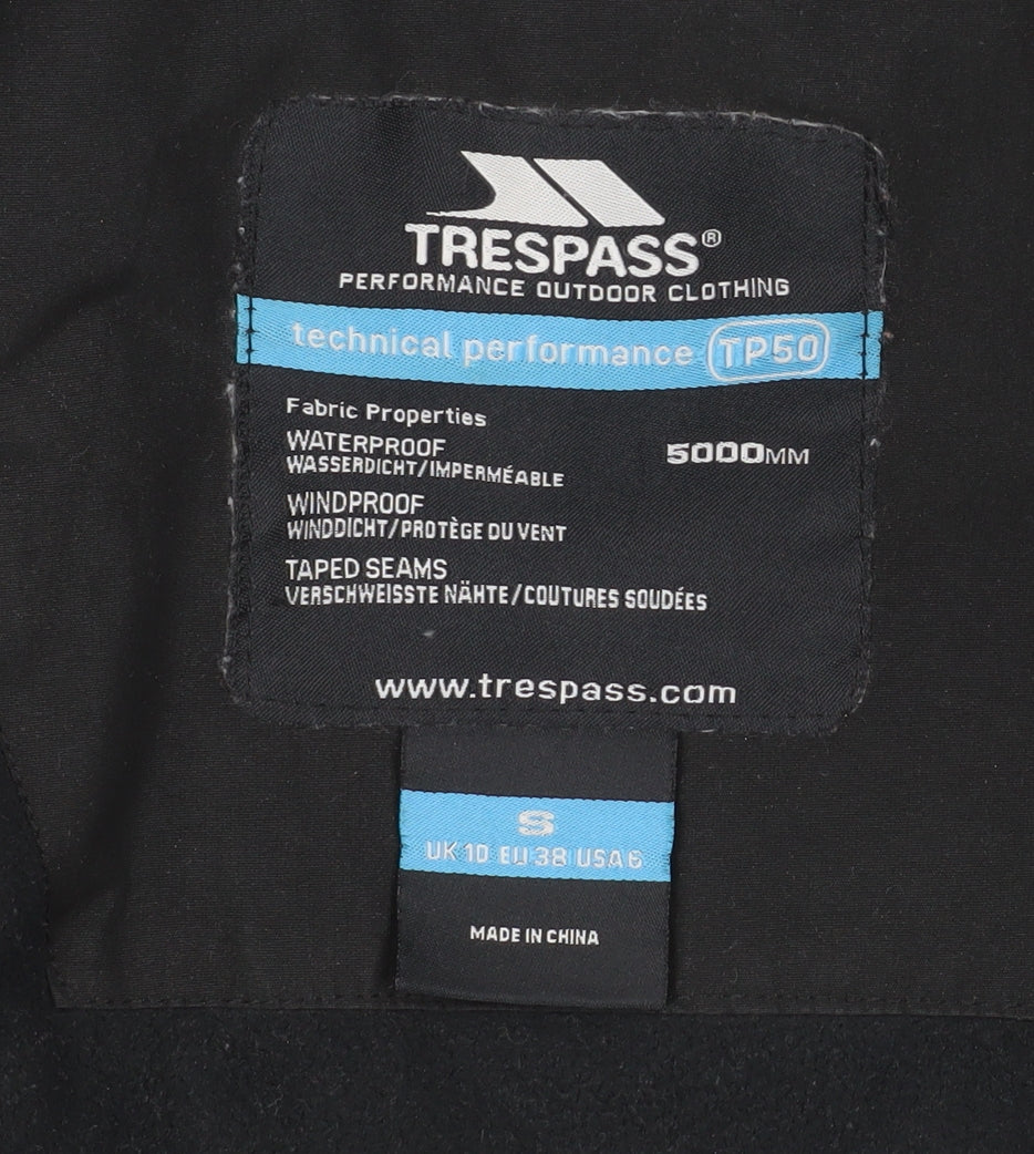 Trespass Men's Black Waterproof Parka Jacket Size S