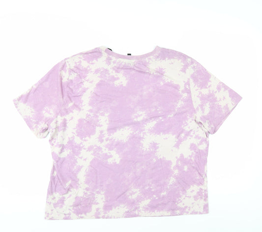 H&M Unisex Purple Tie-Dye Scooby-Doo T-Shirt L