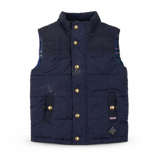 Joules Boys Blue Puffer Jacket 4 Years Lined Padded