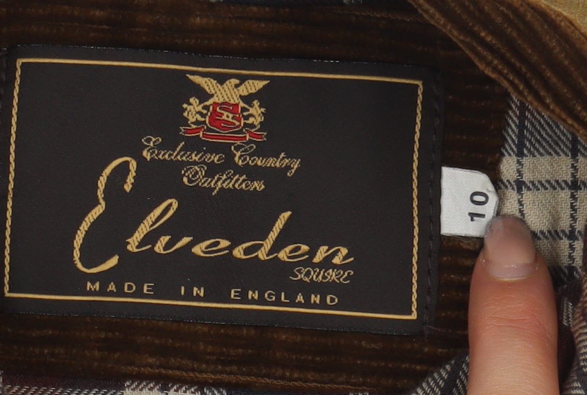 Elveden Women's Brown Waxed Cotton Jacket Size 10