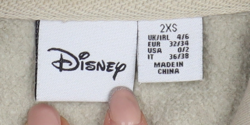 Disney Women’s Beige 2XS Pullover Hoodie