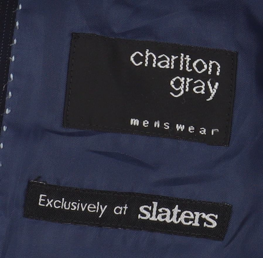 Charlton Gray Men's Black Blazer, 38S