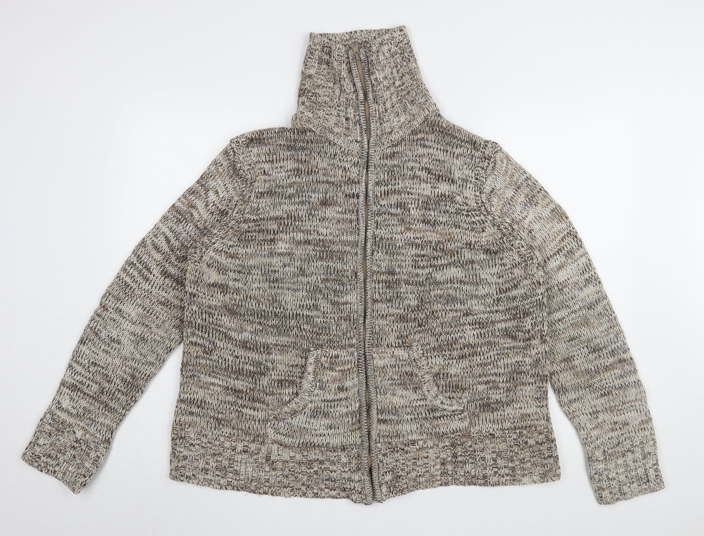 Bonmarché Women's Brown XL Basic Knit Jacket