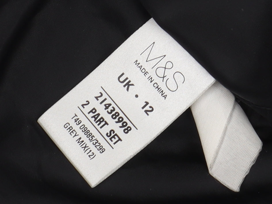 Marks & Spencer Women's Grey Floral Trench Coat Size 12