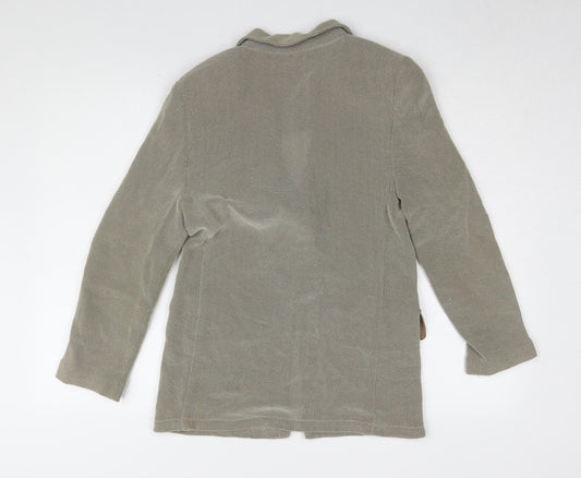 Beppe Bondi Women's Blazer Beige Size 14 Herringbone