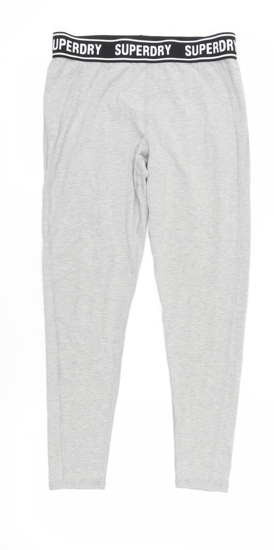 Superdry Women's Grey Ankle Leggings Size 14