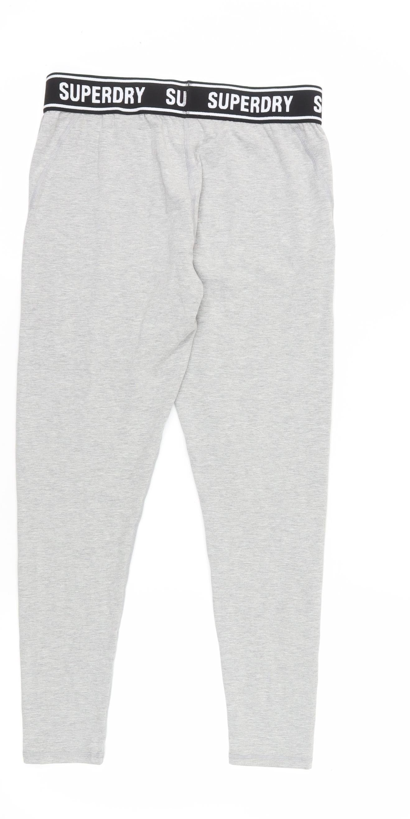 Superdry Women's Grey Ankle Leggings Size 14