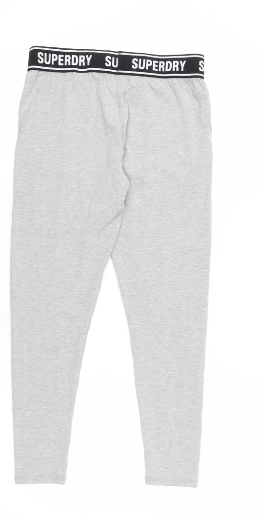 Superdry Women's Grey Ankle Leggings Size 14