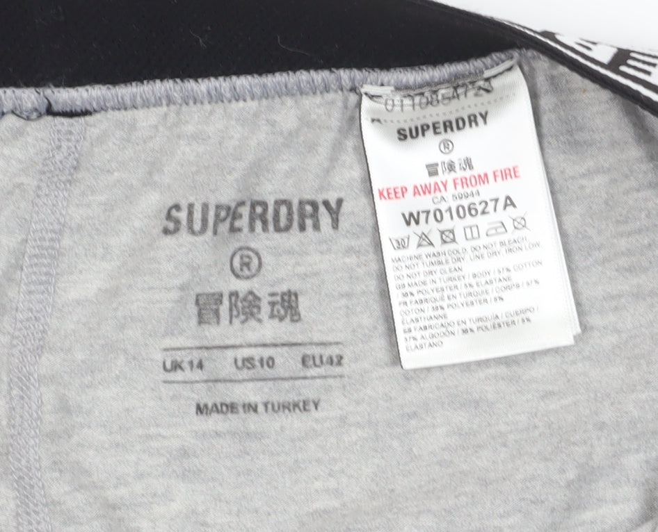 Superdry Women's Grey Ankle Leggings Size 14