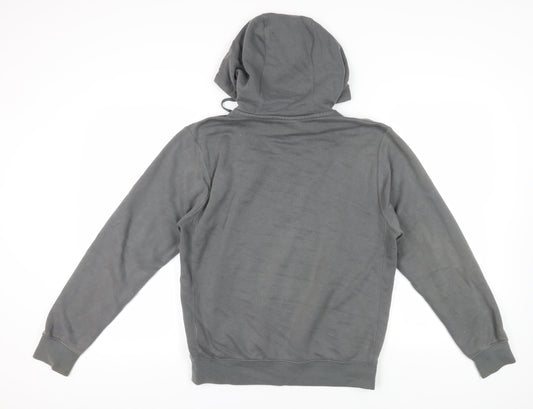 Nike Men's Grey Full Zip Hoodie - Size S