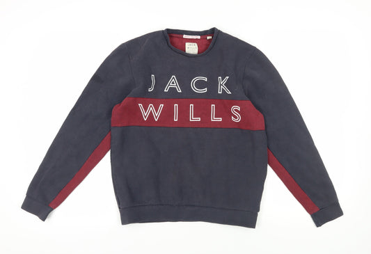 Jack Wills Men's Multicolour Logo Sweatshirt S