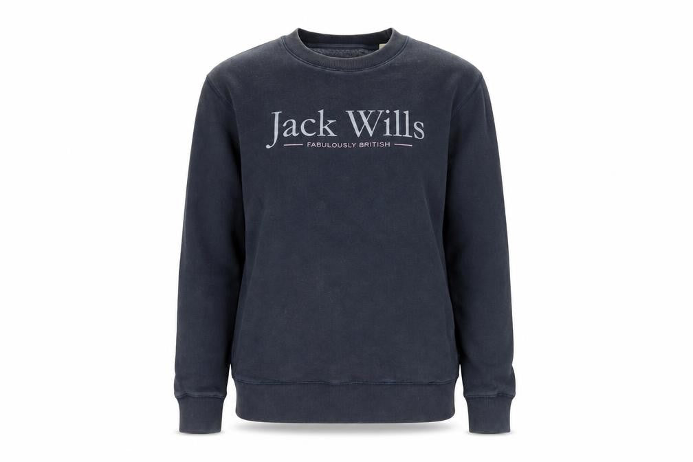 Womens UK 6 Regular Jack Wills Black Pullover Sweatshirt