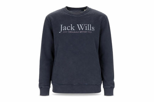 Womens UK 6 Regular Jack Wills Black Pullover Sweatshirt