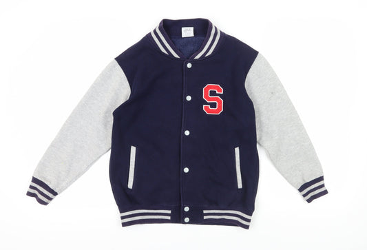 Malcolm & Gerald Boys Blue Varsity Jacket 12-13 Years