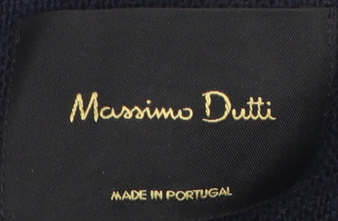 Massimo Dutti Women's Black Wool Coat Size 10