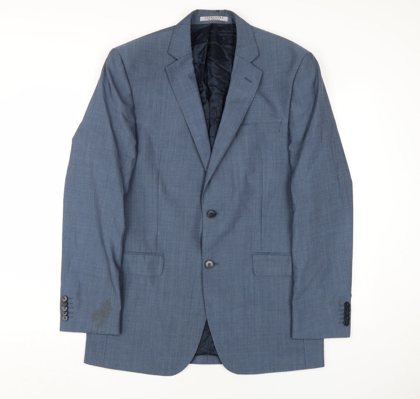 Alexandre of England Men's Blue Long Blazer 40L