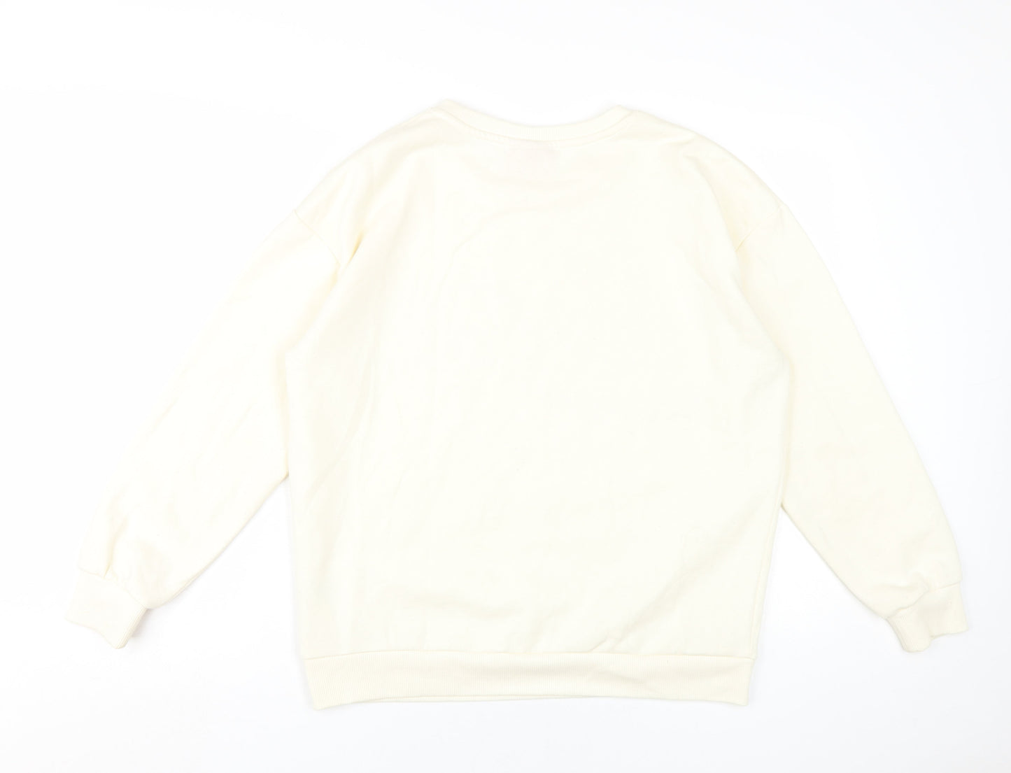 Coca Cola Ivory Graphic Pullover Sweatshirt M Unisex Adults