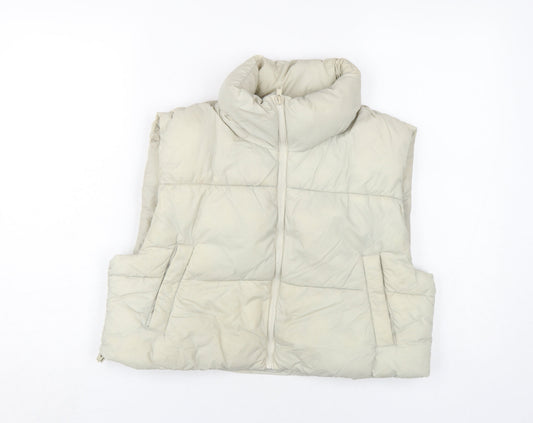 Pull & Bear Women's Beige Waistcoat, M, Casual