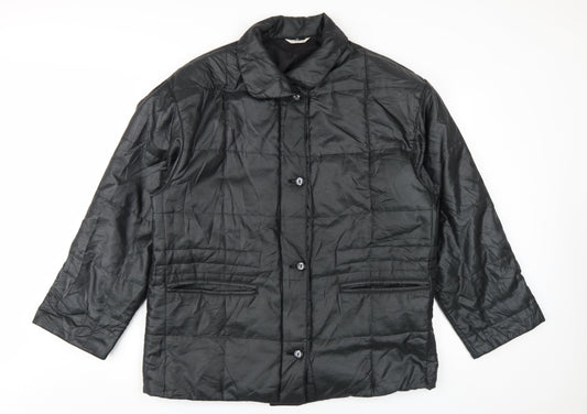 Living Women's Black Quilted Jacket Size 12