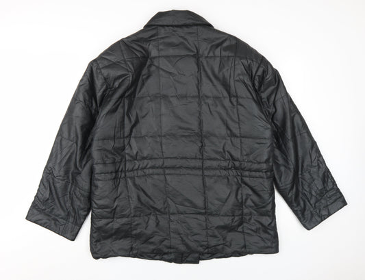 Living Women's Black Quilted Jacket Size 12
