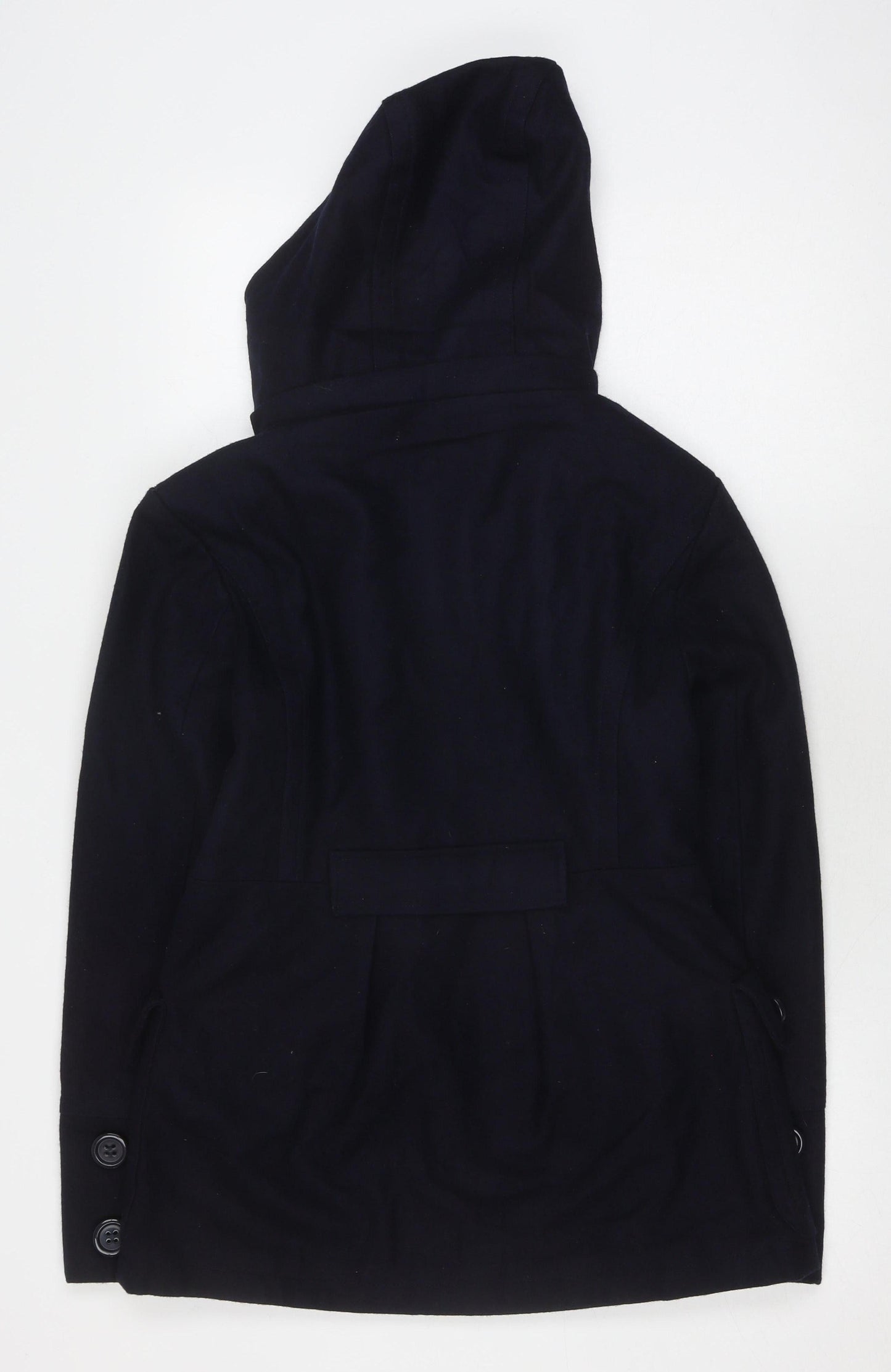 Evita Women's Black Hooded Jacket Size 12