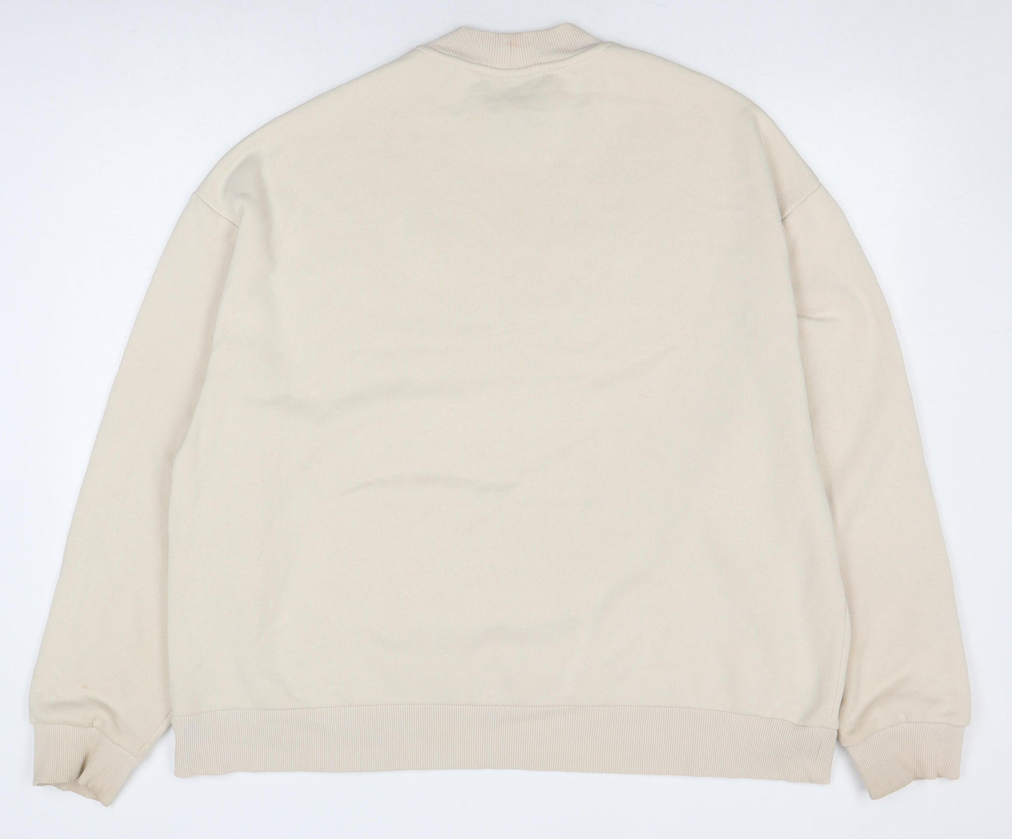 Collusion Beige Sweatshirt, Unisex, L, Crew Neck, Knit