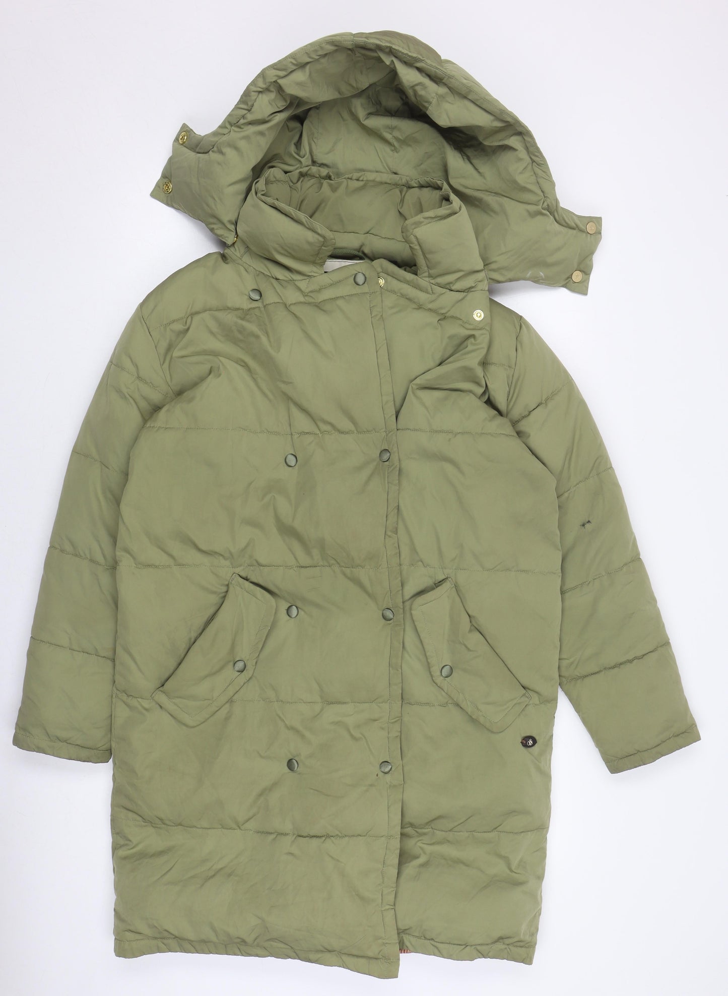 Scotch & Soda Women's Green Puffer Jacket Size 14