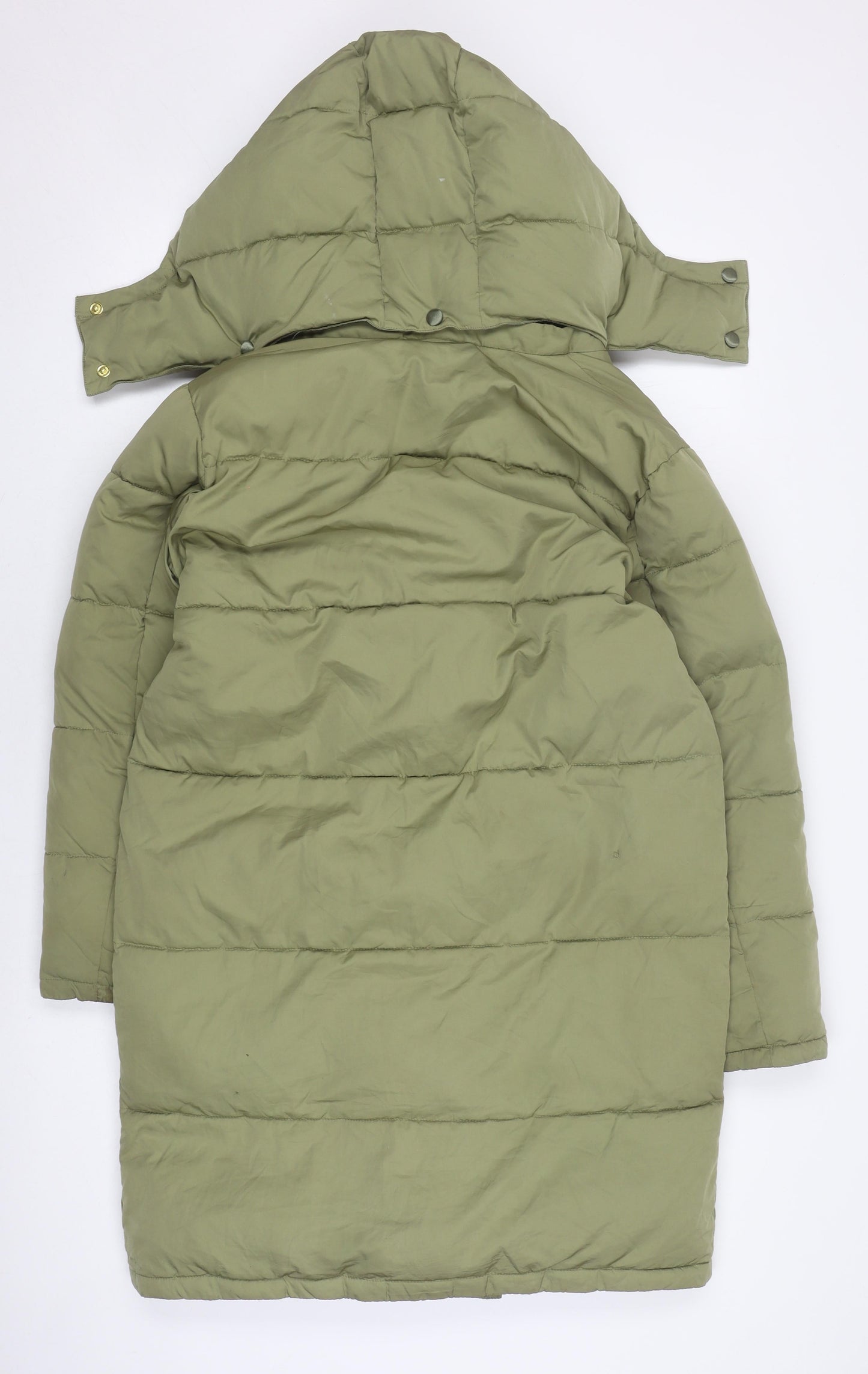 Scotch & Soda Women's Green Puffer Jacket Size 14