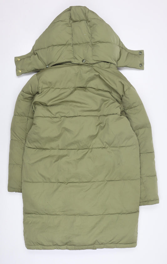 Scotch & Soda Women's Green Puffer Jacket Size 14