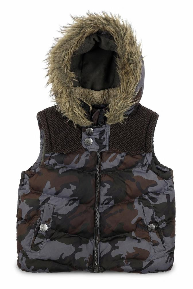 RJR.John Rocha Boys Camouflage Puffer Jacket Age 6-7