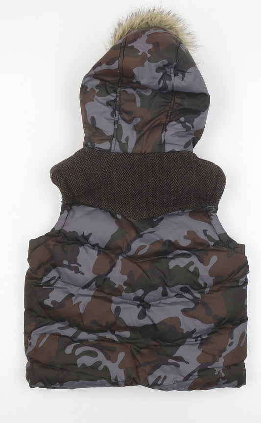 Rocha John Rocha Boys Camouflage Puffer Jacket Age 6-7