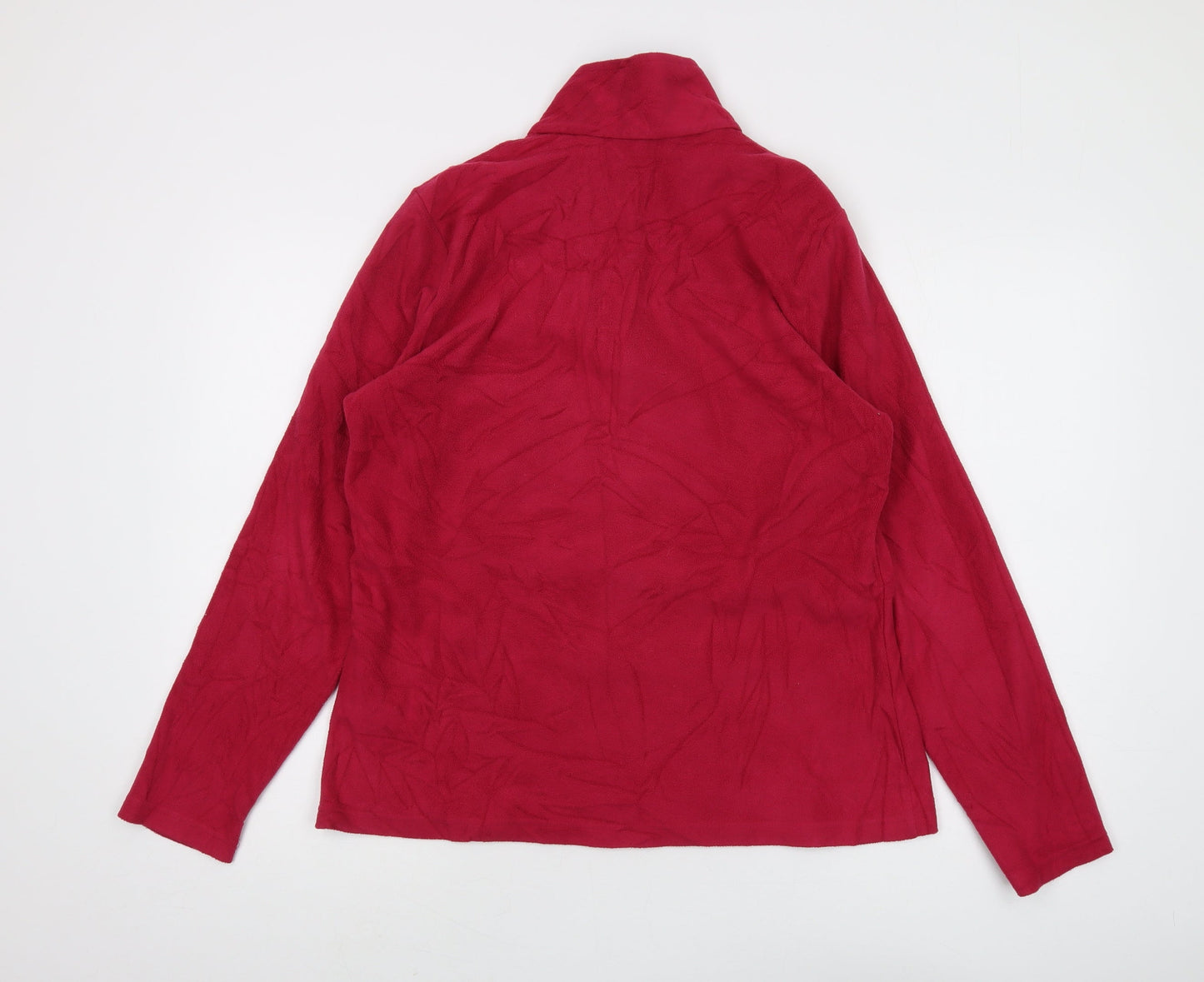 Regatta Women Red Jacket Size 12 Fleece Autumn Casual