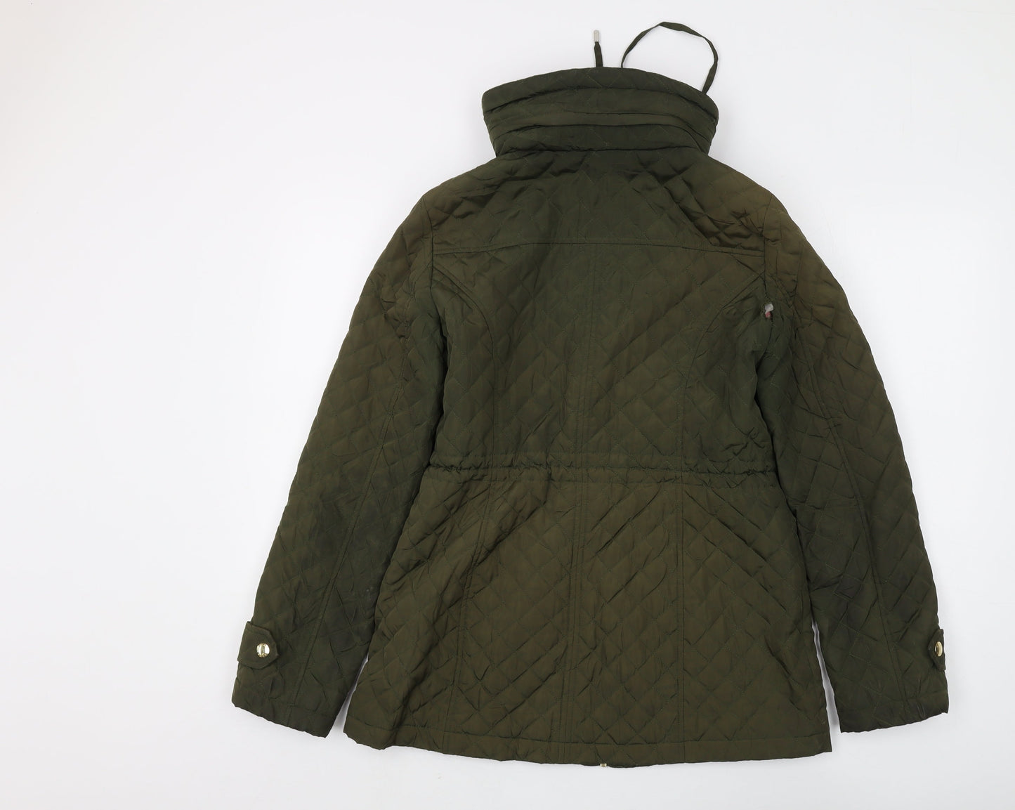 Michael Kors Women's Green Quilted Jacket S
