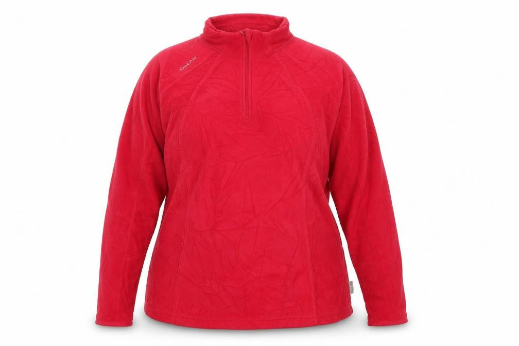 Decathlon Womens Red 2XL Fleece Pullover Sweatshirt