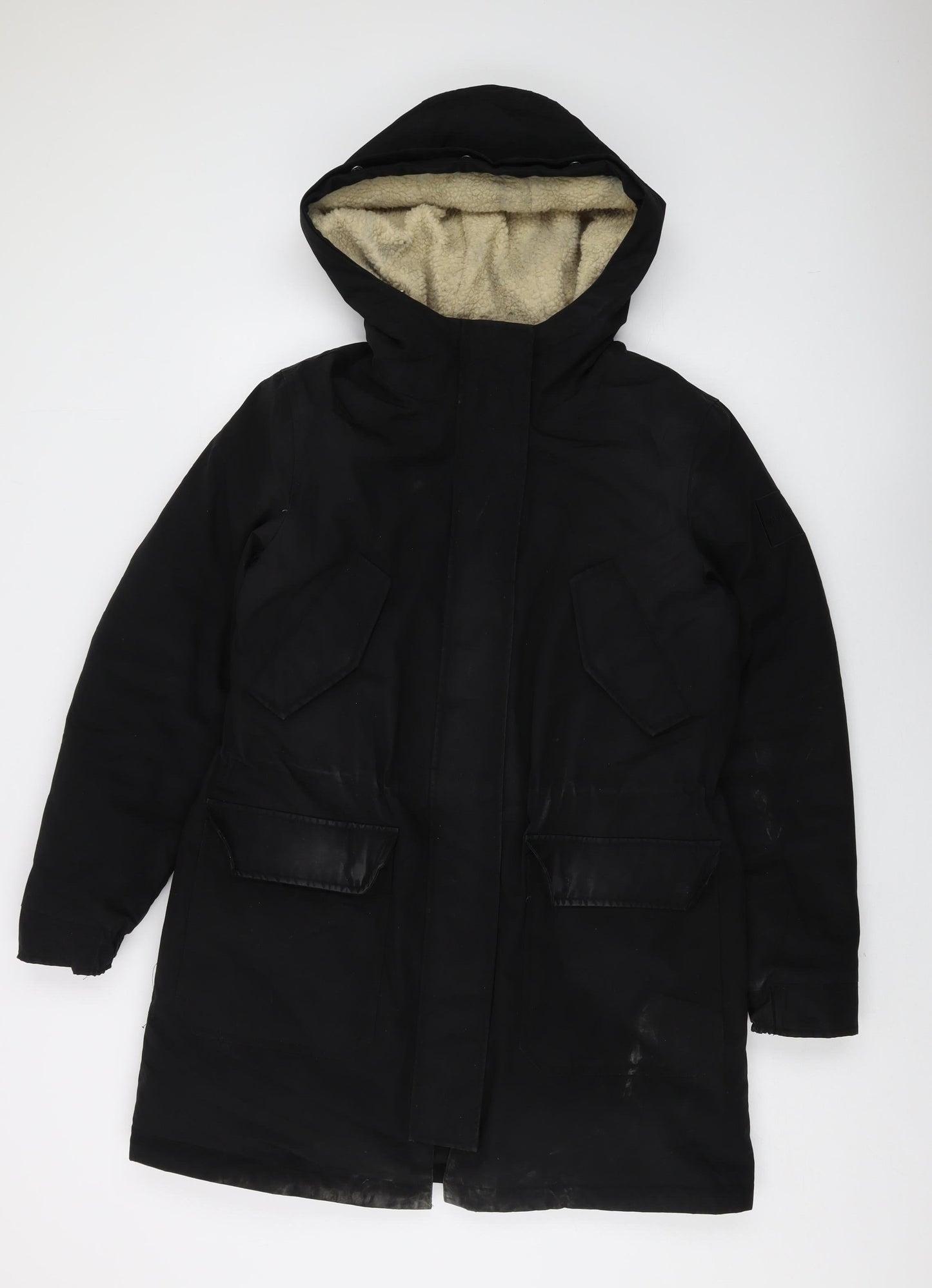 Calvin Klein Jeans Women's Black Parka Jacket M