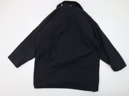 Rolls-Royce Men's Black Parka Jacket M Lined Snap Casual