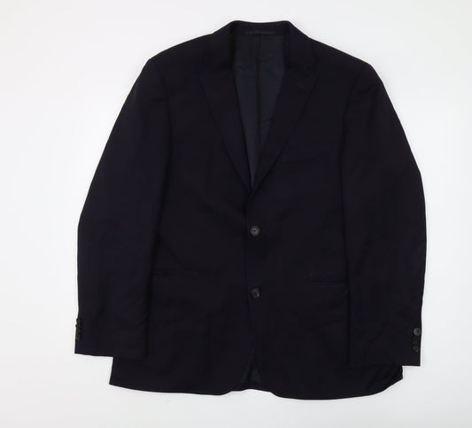 Hugo Boss Men's Black Blazer, Size 40R, Formal Wear